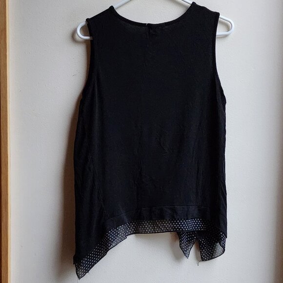 Pebble And Stone Black Angled Tank Top Size Small - Picture 15 of 15